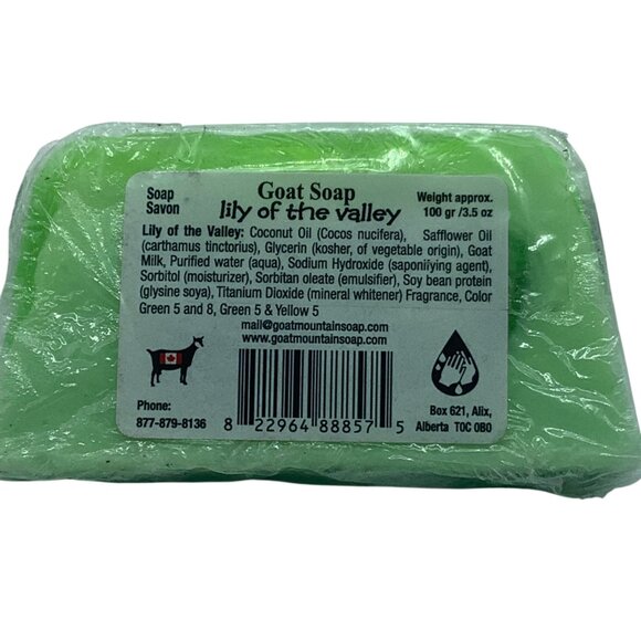 Lily Of The Valley Goat Soap 3.5 Oz By Goat Mountain Soap Company NEW - Picture 2 of 3